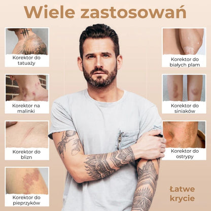 Wodoodporny korektor w kremie do blizn i tatuaży