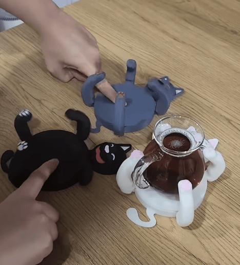 Podstawki pod napoje z zapięciem 3D Cat