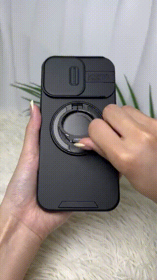 Etui z osłoną aparatu i pierścieniem (dla iPhone)