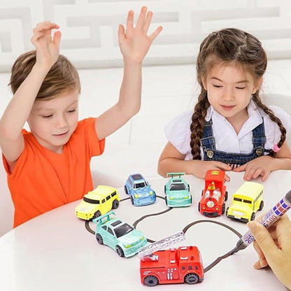 Interaktywne samochodziki z rysunkami