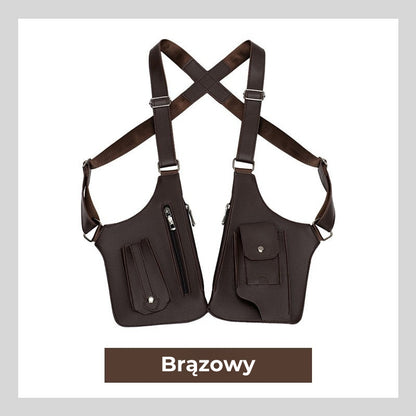 Stylowa męska torba na ramię z zabezpieczeniem przed kradzieżą