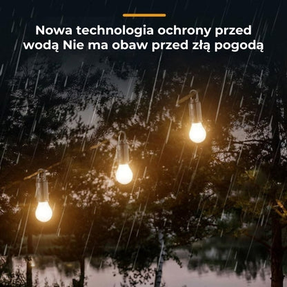 2025 Solar lampa zewnętrzna z haczykiem