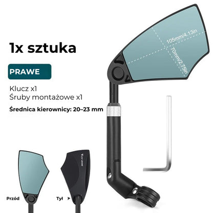 360° Regulowany Kierownica Rowerowa Lusterko Wsteczne
