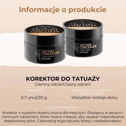 Wodoodporny korektor w kremie do blizn i tatuaży