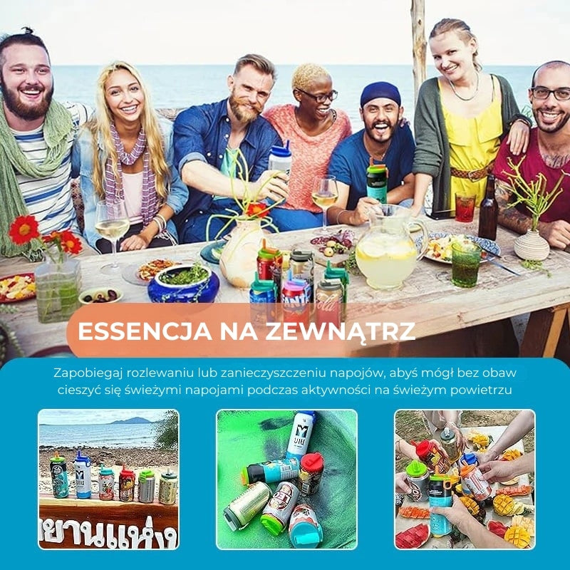 Zamknięte pokrywki do puszek po napojach – wielorazowe i szczelne