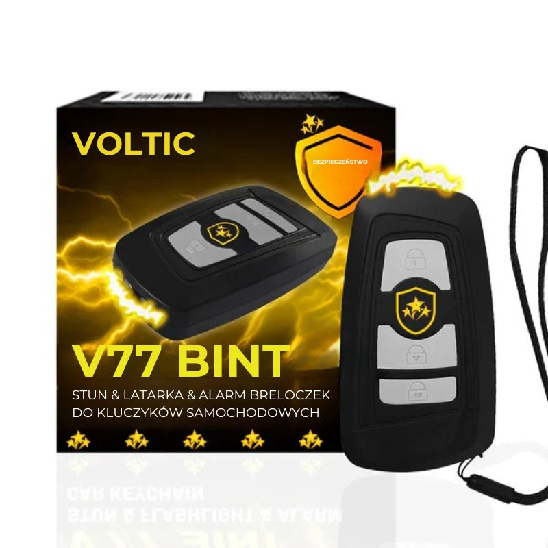 Voltic V77 3w1: paralizator, latarka, brelok alarmowy