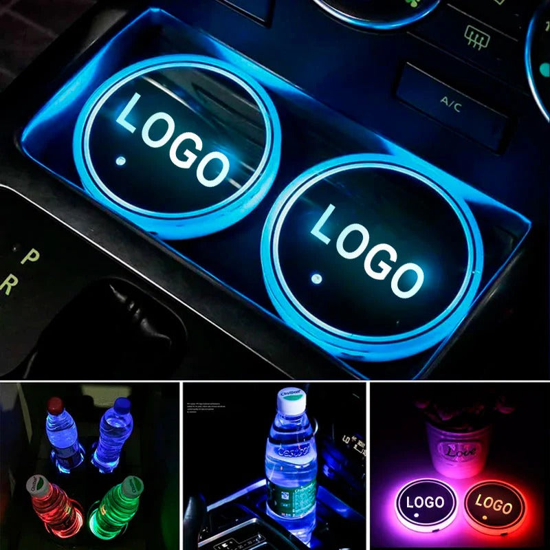 Samochodowa podświetlana podstawka pod napoje