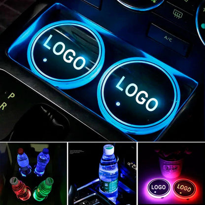 Samochodowa podświetlana podstawka pod napoje