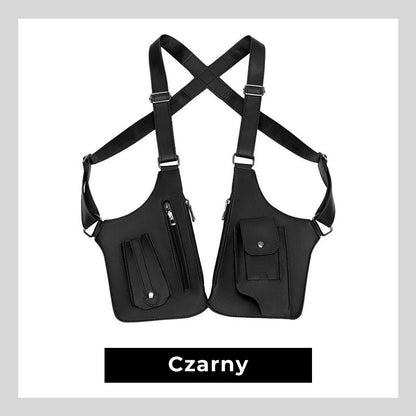 Stylowa męska torba na ramię z zabezpieczeniem przed kradzieżą