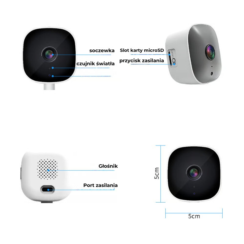 Kamera bezpieczeństwa HD o krystalicznie czystym obrazie