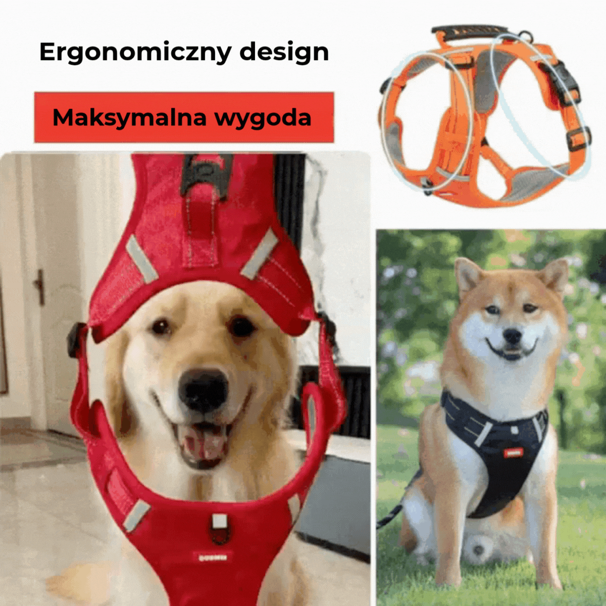 Szelki przeciwciągowe dla psa (Anti-Trek)