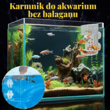 Karmnik do akwarium bez śmieci