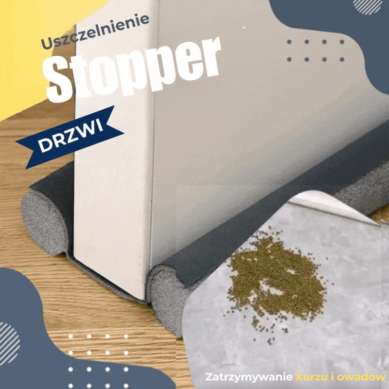 👍 Wodoodporna listwa uszczelniająca pod drzwi (izolacja akustyczna i termiczna)