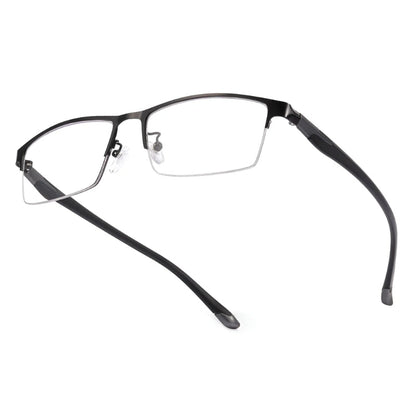 Wielosferyczne okulary do czytania z fotochromem (ultralekkie, półramkowe, metalowe)