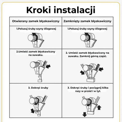 Zamki błyskawiczne (zestaw 6 sztuk)