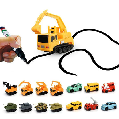 Interaktywne samochodziki z rysunkami