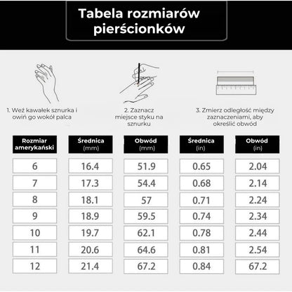 Srebrny pierścionek z węzłem czarownicy