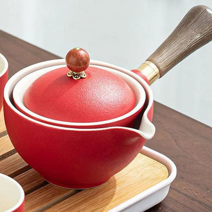 🔥 Obrotowy zaparzacz do herbaty 360° z ochroną przed rozlaniem