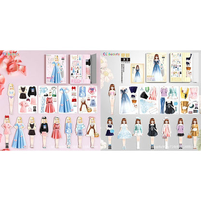 Magnetyczna książka z ubraniami dla księżniczek