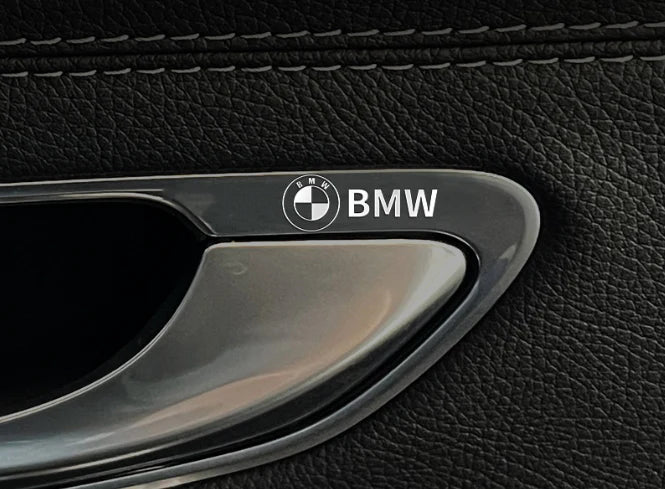 Metalowe naklejki samochodowe | zestaw 4 sztuk