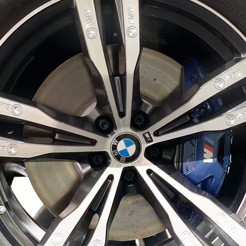 Metalowe naklejki samochodowe | zestaw 4 sztuk