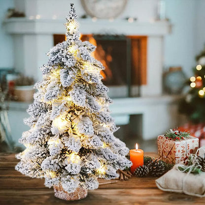 Mała śnieżna choinka z oświetleniem (45 lub 60 cm)