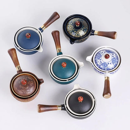 🔥 Obrotowy zaparzacz do herbaty 360° z ochroną przed rozlaniem