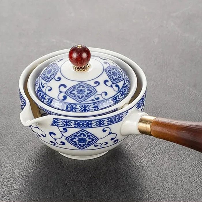 🔥 Obrotowy zaparzacz do herbaty 360° z ochroną przed rozlaniem