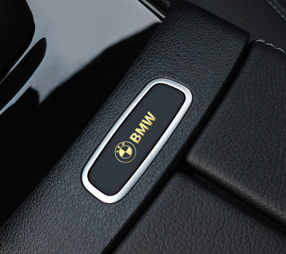 Metalowe naklejki samochodowe | zestaw 4 sztuk