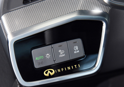 Metalowe naklejki samochodowe | zestaw 4 sztuk