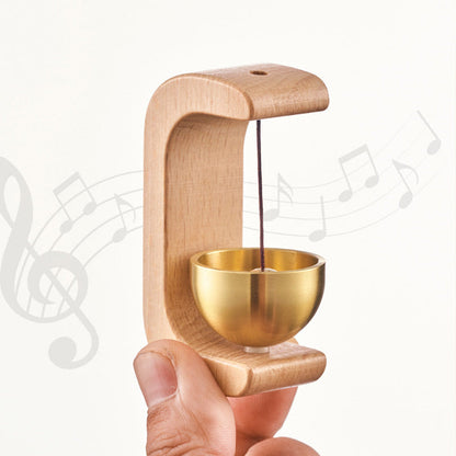 Magnetyczny drewniany dzwonek do drzwi