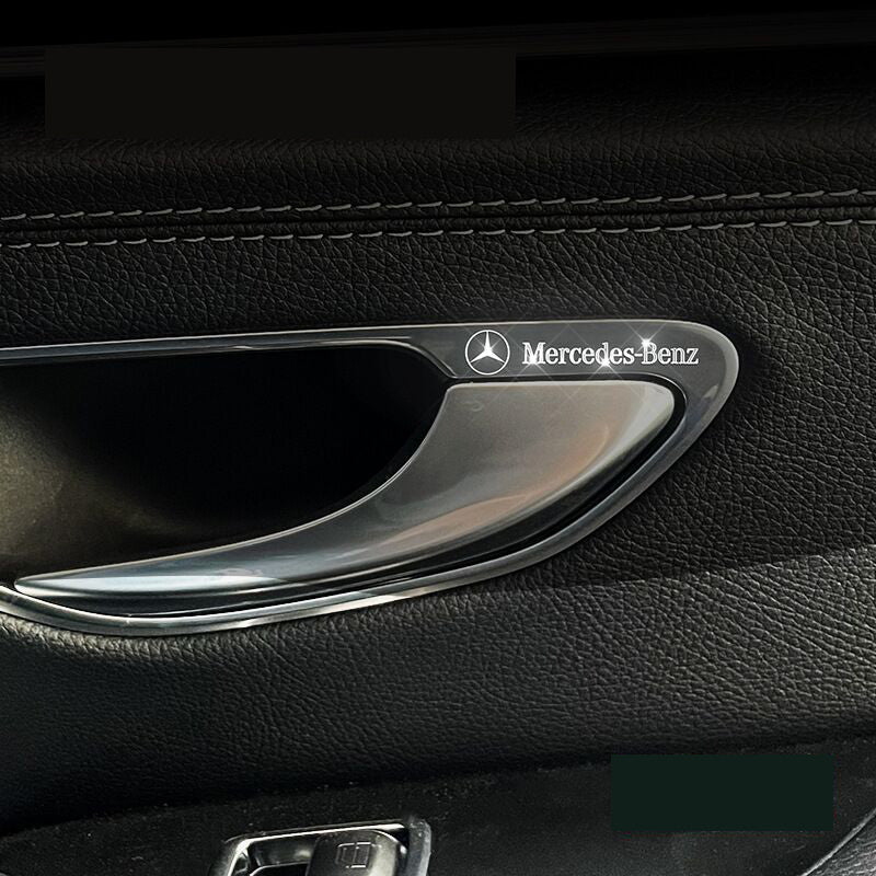 Metalowe naklejki samochodowe | zestaw 4 sztuk