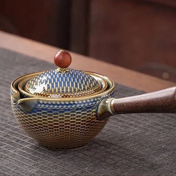 🔥 Obrotowy zaparzacz do herbaty 360° z ochroną przed rozlaniem