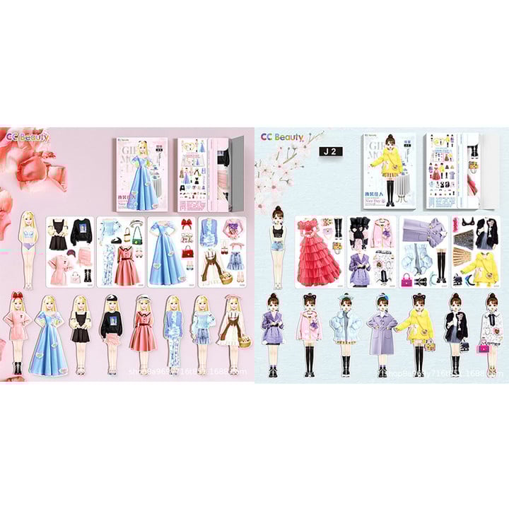 Magnetyczna książka z ubraniami dla księżniczek