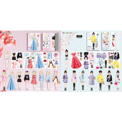 Magnetyczna książka z ubraniami dla księżniczek