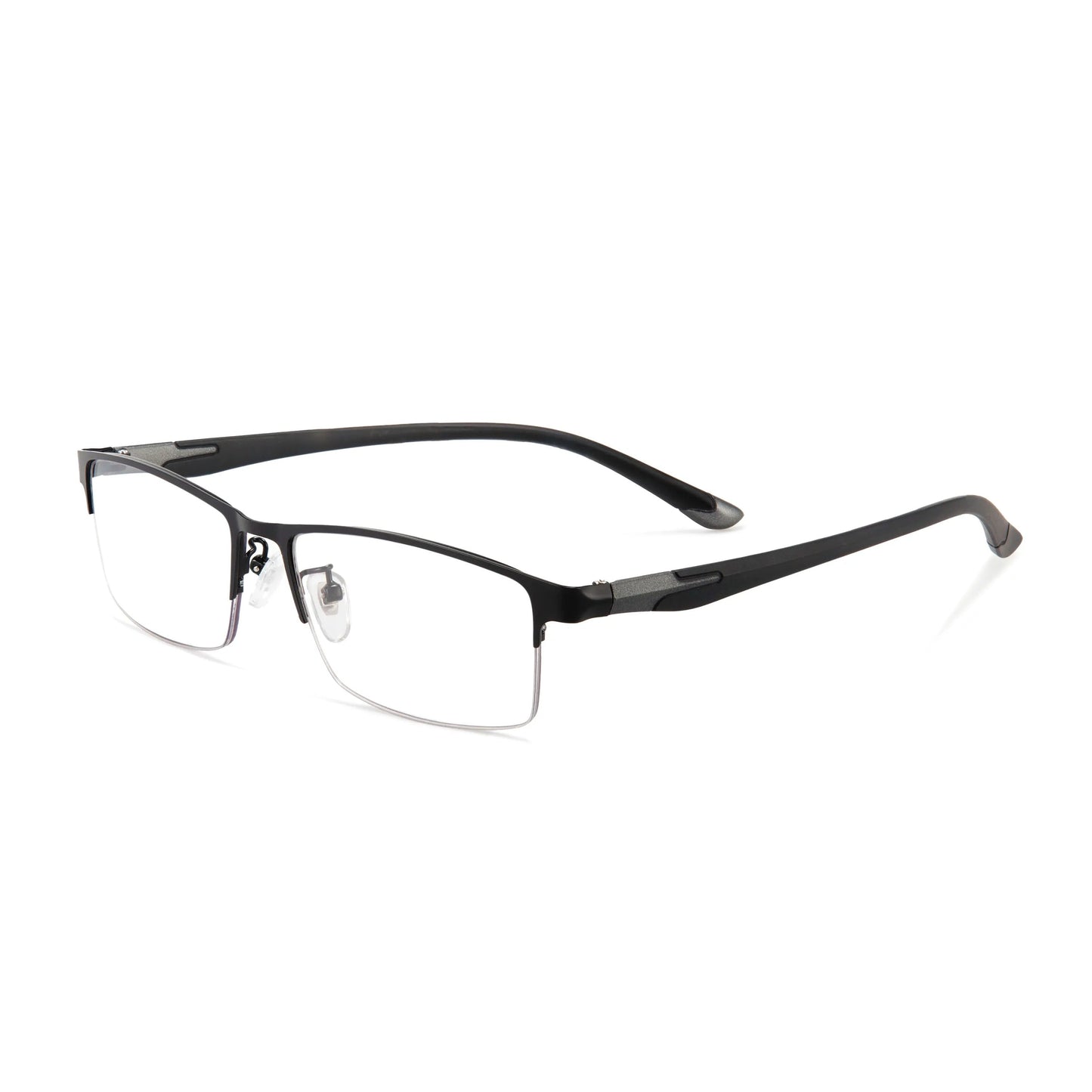 Ultralekkie fotochromowe okulary do czytania z metalową oprawką