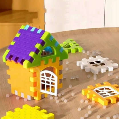 BlocksyTown™ – magnetyczny zestaw konstrukcyjny z 320 elementami, w tym oknami i drzwiami