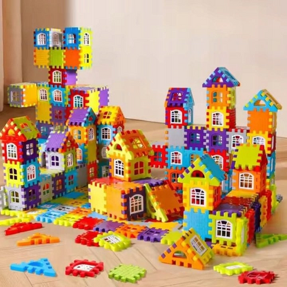 BlocksyTown™ – magnetyczny zestaw konstrukcyjny z 320 elementami, w tym oknami i drzwiami
