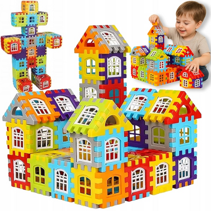 BlocksyTown™ – magnetyczny zestaw konstrukcyjny z 320 elementami, w tym oknami i drzwiami