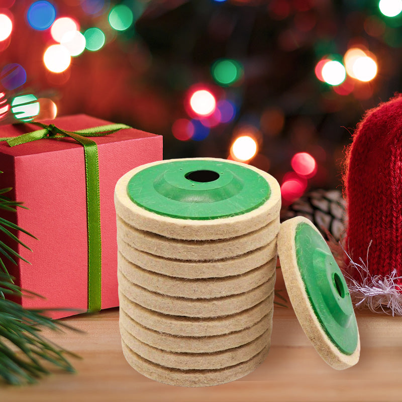 Filcowe tarcze polerskie precyzyjne (10 sztuk)